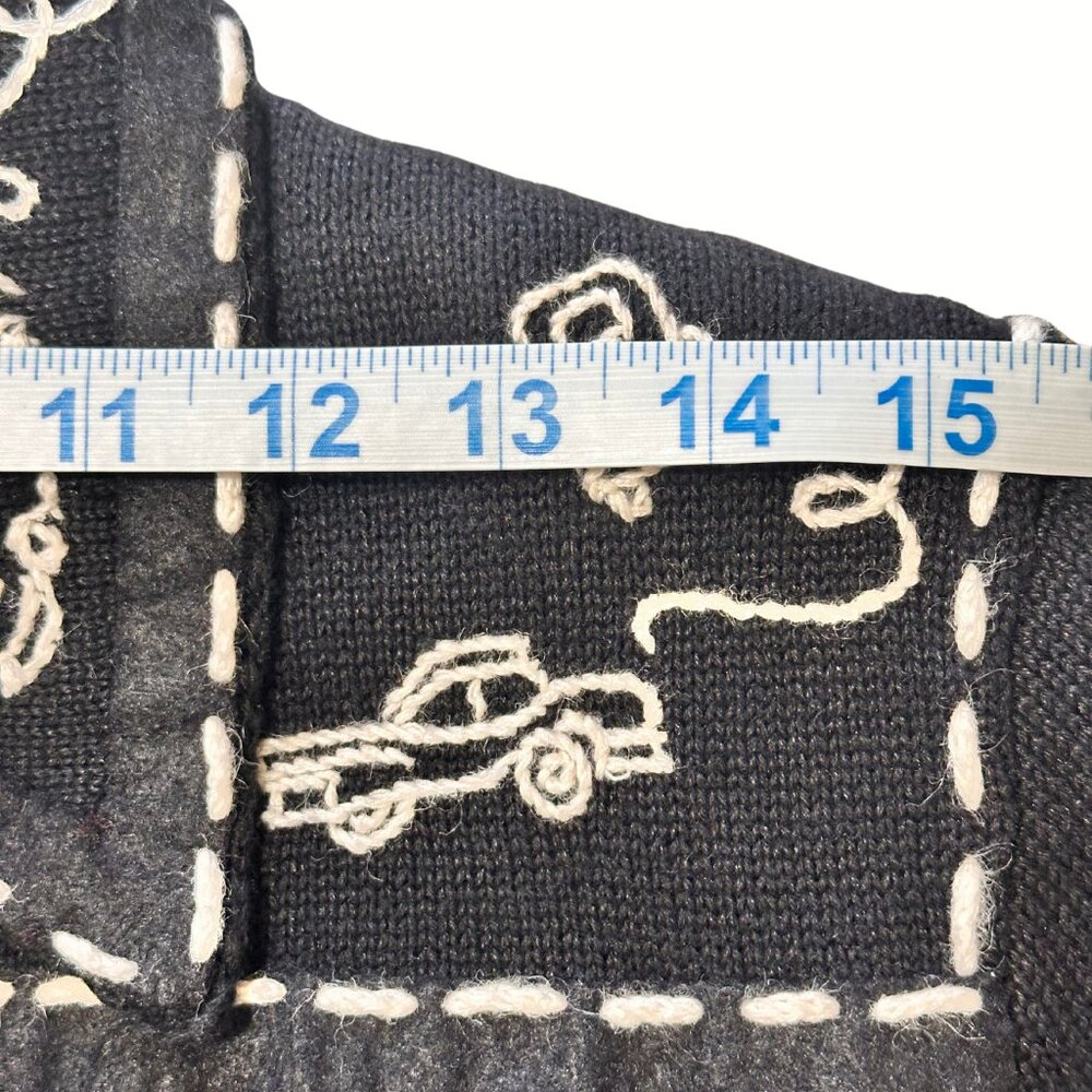 Rare New York Vintage Michael Simon Car Themed Black Jacket Sz P/M - Picture 4 of 7